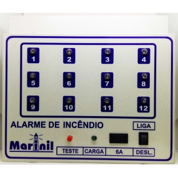 Central de Alarme p/ 12 Laços (Bateria Interna) Central de Alarme p/ 12 Laços (Bateria Interna)