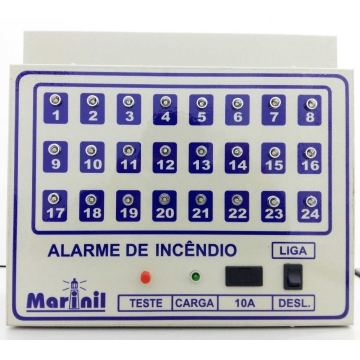 Central de Alarme p/ 24 Laços (Bateria Interna) Central de Alarme p/ 24 Laços (Bateria Interna)