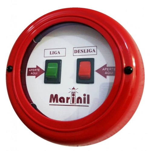 Botoeira de Acionamento Manual da Bomba de Incêndio (Acionamento por pressão com as mãos) Botoeira de Acionamento Manual da Bomba de Incêndio (Acionamento por pressão com as mãos)