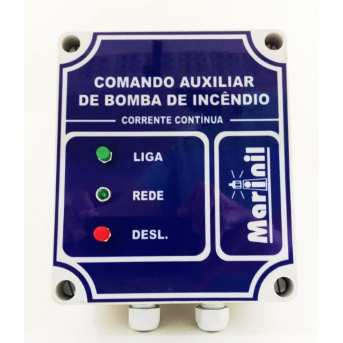 Comando Auxiliar de Bomba de Incêndio com Conversor de Tensão (CA/CC) Comando Auxiliar de Bomba de Incêndio com Conversor de Tensão (CA/CC)