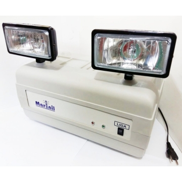 Bloco autônomo para Iluminação de Emergência modelo B255 c/ 2 faróis de 55W 4000 lumens Bloco autônomo para Iluminação de Emergência modelo B255 c/ 2 faróis de 55W 4000 lumens