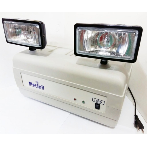 Bloco autônomo para Iluminação de Emergência modelo B255 c/ 2 faróis de 55W 4000 lumens Bloco autônomo para Iluminação de Emergência modelo B255 c/ 2 faróis de 55W 4000 lumens