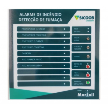 Central de Alarme de Incêndio personalizada conforme solicitação do projeto Central de Alarme de Incêndio personalizada conforme solicitação do projeto